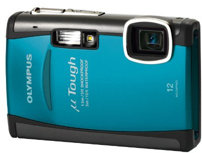 Olympus µ TOUGH-6010 Appareil photo numérique Compact 12 Mpixels Zoom 3,6x Ecran 2,7 Plein soleil Double stabilisation Etanche 3m Antichoc 1,5m Bleu Turquoise