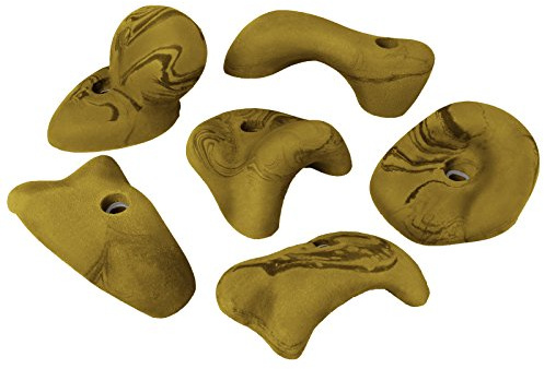 ALPIDEX 6 Mega Klettergriffe | Henkelgriffe | Extra Große Griffe | Hinterschneidungen | Verschiedene Formen Farben | Klettersteine
