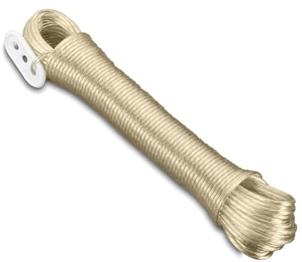Metaltex - Cuerda de acero plastificada para tendedero, 20 m, colores aleatorios