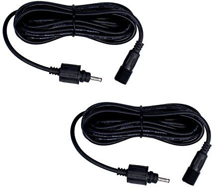 Lewisia 10 Feet Extension Cable - Solar Water Pump & Air Pump Aerator Oxygenator Extender Wires Cords (2 Pack)