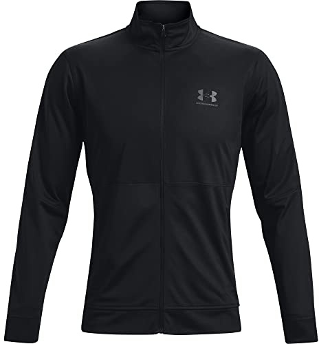 Under Armour Men's Pique Track Jacket, Black, X-Small