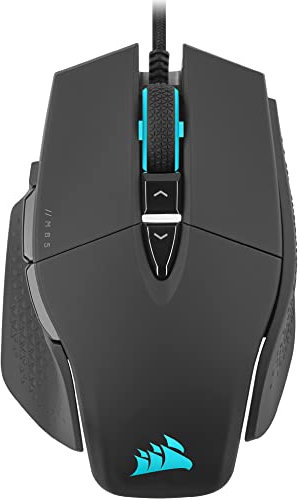 CORSAIR M65 RGB ULTRA Wired Tunable FPS Gaming Mouse – 26,000 DPI – Optical Switches – Weight System – AXON Hyper-Processing Technology – iCUE Compatible – PC, Mac, PS5, PS4, Xbox – Black