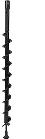 Punta da trapano a coclea per piantare, strumento per piantatrice a bulbo Punta da trapano a coclea, punta da trapano a coclea in acciaio scavatrice per fori da giardino 60x800mm per