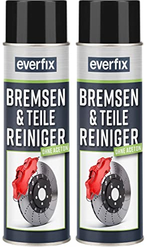 Everfix Bremsenreiniger Spray (2 x 500 ml) Bremsen und Teilereiniger - Reiniger ohne Aceton