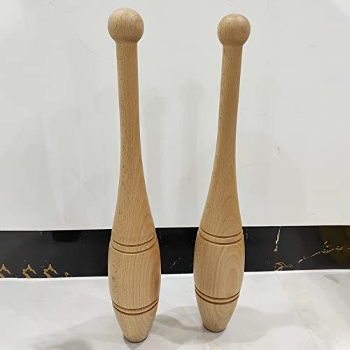 Mazze Indiane in Legno per Allenamento 2lb 3lb 4lb Coppia, Esercizio Clubbell per Palestra Domestica Ufficio, Fitness, Stretching, Condizionamento e Riabilitazione Spalla