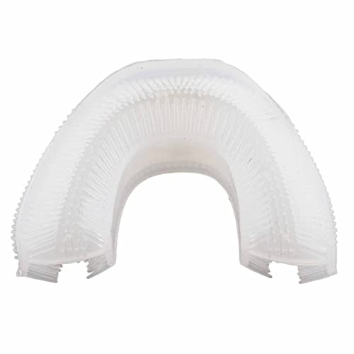 Tête de brosse à dents de rechange en silicone en forme de U pour brosse à dents électrique adulte - Poils souples pour un nettoyage en douceur, installation facile