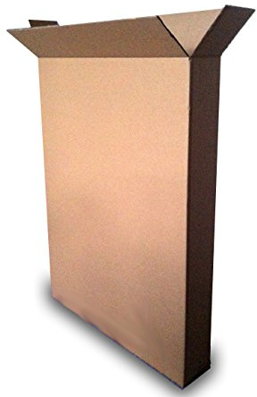 2 Stk. Bilderkartons 600x132x800mm Doppelwellig Faltkiste mit überlappenden Laschen DHL-geeignet für Gemälde und TV