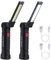 Mcbazel 2 Pack Lampe de Travail Lampe de Poche Rechargeable USB COB Torche 360° Rotative Lampe de Poche Rechargeable COB 5 Modes avec Clip Magnétique pour Camping/Voiture Garage/D'urgence/Extérieur