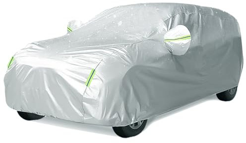 BEXITA SUV Car Cover Waterproof Outdoor Heavy Duty Full Exterior Covers with Cotton Lining Sliver UV Protection Winter Car Windsheld Snow Cover for SUV; Size L: Max485cm/191in