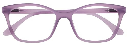 OPULIZE KAT Occhiali da Lettura - Montatura a Occhi di Gatto - Viola Opaco - Uomo e Donna - Cerniere a Molla - R59-5 - +2.00