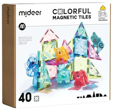 Mideer Tierchen farbiges Magnetbaukasten 40 St.