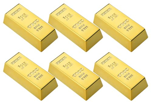 CIYODO Goldene Kühlschrankmagnete 6 Stück Barrenform Magnetaufkleber Für Pinnwände Und Spinde Geschenk Zur Einweihung