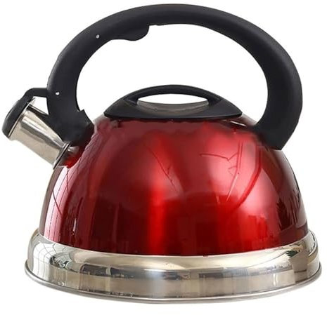 Bouilloire sifflante en acier inoxydable de qualité alimentaire pour cuisinière, 3 L, convient pour tous les feux