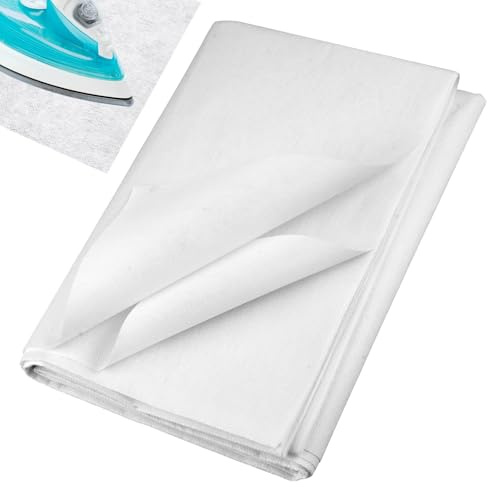 Zyren Ironing Fleece 200 x 100 cm White Non-Woven Fabric for Sewing Crafts DIY Embroidery