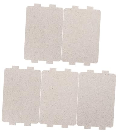 UKCOCO Láminas de Mica para Microondas 5 Piezas Pequeñas, Aislamiento Térmico Resistente al Calor, Papel de Mica, Accesorios para Horno Microondas Uso Hogar Cocina