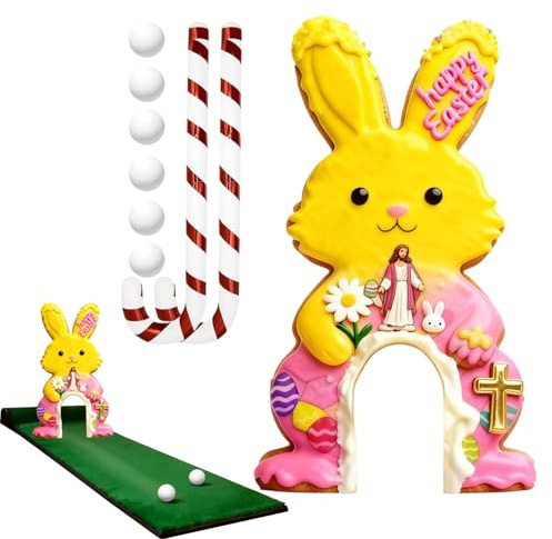 Golfspel set för barn, bärbar underhållningsaktivitet, inomhus golfbana med golfklubbar och golfbollar, för barn vuxna familjefest inomhus vardagsrum sovrum