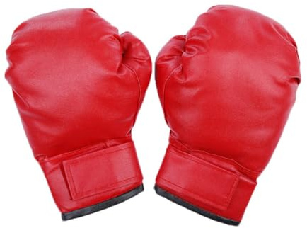 TOYANDONA Moufles de Boxe Garçon et Filles 1 Paire Résistants à l'usure en PU Maille Respirante, Dragonne Auto-agrippante pour Kickboxing, Muay-thaï, MMA et Entraînement Fitness