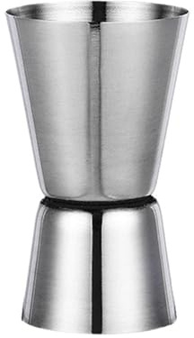Jigger de mesure Cocktail en acier inoxydable, Double Shaker, tasse boisson, d'esprit, Gadgets cuisine, Bar(15x30ml silvery)