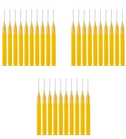 Interdentalborstar och tandtrådspinnar, Interdentalborste T-tröja kissar for tänder Tandtråd Tandpetare Hängselskenor Multicolor 8-40 st(Yellow 24pcs)