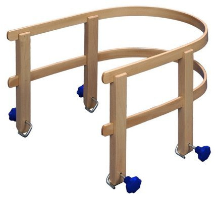 Kinderlehne f. Schlitten m. Lattensitz,
