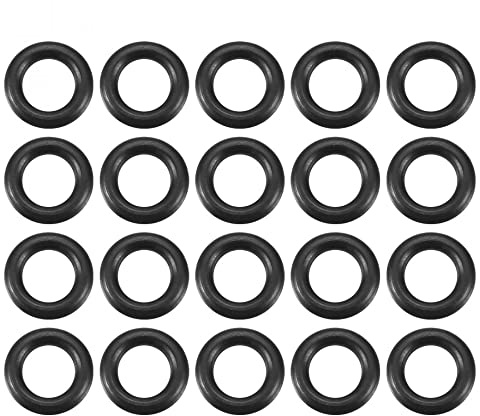 sourcing map 20St Metrische Nitrilkautschuk O-Ringe Dichtung, 7mm AD 4mm ID 1,5mm Breite