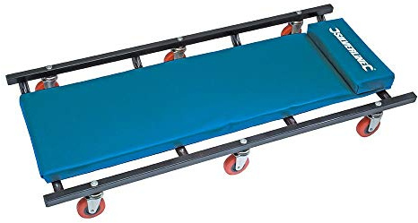Silverline 783171 Werkstatt-Rollbrett 6 Räder, Blau , Schwarz, 915 x 460mm