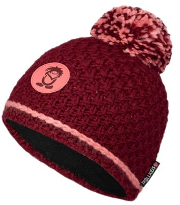 Trollkids Girls Hemsedal Bobble Cap 54, Tea Rose