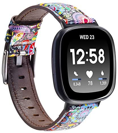 Lederarmband Kompatibel für Fitbit Versa 3/Versa 4/Sense 2/Sense Armband