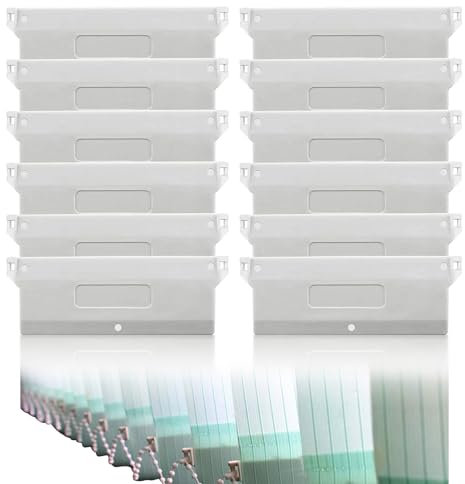 YSOOUA 12 Stück Lamellenvorhang Beschwerungsplatten 127mm Lamellenvorhang Ersatzteile für Vertikaljalousie Vorhang fur Vertikaljalousien Gewichten Lamellen Vorhang Tür Fenster Zubehör