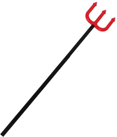 HAWILLOSCH Halloween Teufelsgabel Prop Für Cosplay Rote Requisite Für Halloween-Dekoration Teufelskostüm Zubehör Für Partys Und Bühnenauftritte