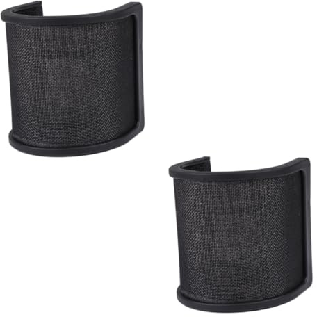 VICASKY 2pcs Wind Screen Filter for Microphone U-shaped Mic Shield Triple Layers Noise Reduction for Recording Streaming and Microphone Studio Use