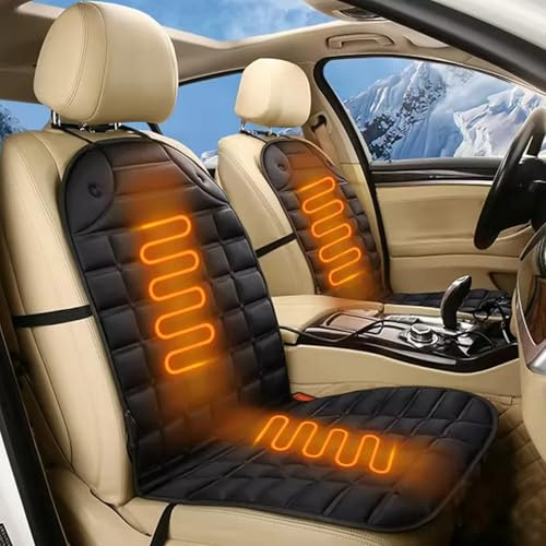Kosinso 2PCS Sitzkissen für Das Auto, Neues Upgrade Sitzbezug für volle Rückenlehne im Winter für Erwachsene LKW,SUV Oder Transporter Geeignet