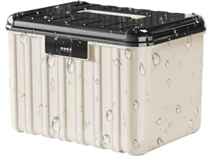 Xvilmaun Boîte De Rangement Verrouillable,Avec Serrure À Combinaison Moderne Double Couche - Coffret De Sécurité Pour Effets Personnels - pour Objets Personnels Bijoux Montre Clés Cartes Portefeuille