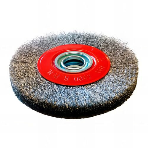 Brosse circulaire D.150 x 20 x 32 mm - Fils de 0,3 mm ondulés Inox - 10306019 - Sidamo