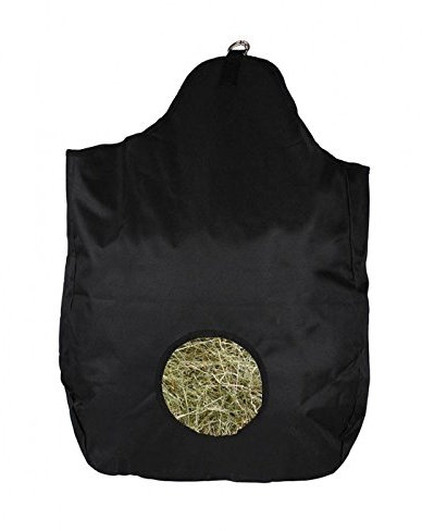 QHP Heutasche Heusack Starkes Nylon viele Farben (schwarz)
