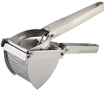 axentia Patatas Prensa en Plata, Prensa Spätzle Resistentes de Acero Inoxidable, Cesta Ancho Aprox. 85 mm