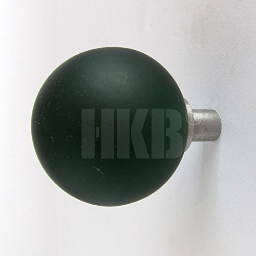1 Stück Möbelgriff Möbelknopf für Schranktür o. Schublade, schönesDesign, dunkelgrünes, mattes Glas, + Schraube, ø= 30mm, Höhe = 39mm, Sockel-ø = 7mm, hochwertig, Art.-Nr. 40030-38-513