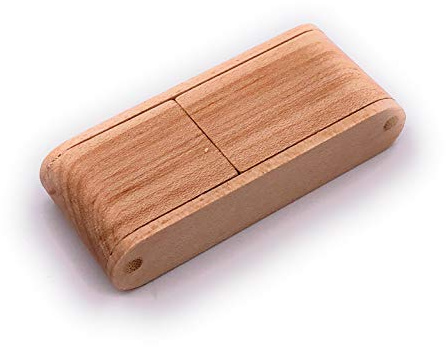 H-Customs Caja de Madera para desplegar Memoria USB 16 GB Memoria USB 2.0