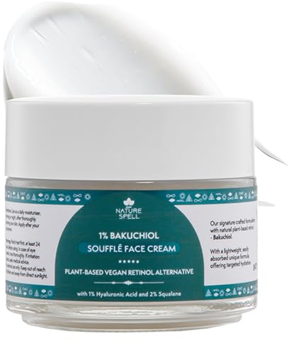 Nature Spell Retinol Gesichtscreme, reduziert Zeichen der Hautalterung und spendet langanhaltende Feuchtigkeit, mit Hyaluronsäure und Squalan, vegan, 100 ml