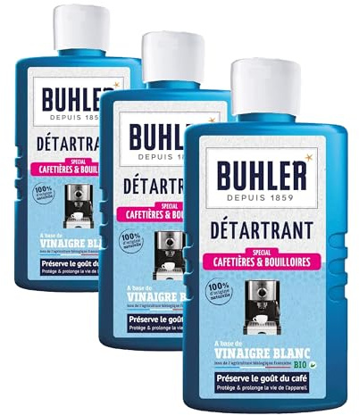 Buhler Détartrant Cafetières Flacon de 375 ml (Lot de 3)