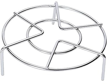 MAGICLULU Steamer Round Tray Stainless Steel Three Leg Steamer Rack Egg Steaming Rack Dishes Bracket Kitchen Cooking Accessories Rustproof