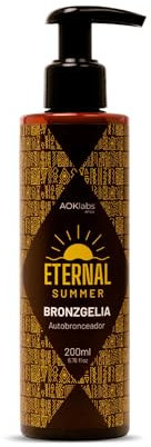 AOKlabs - BRONGZELIA Crema autoabbronzante idratante, emulsione fluida ad assorbimento rapido 200 ml.