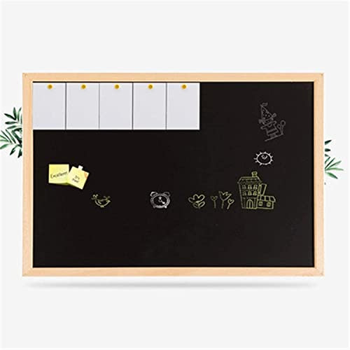 LNNW Kreidetafel Hängende Tafel mit Zubehör Holzrahmen Magnetische Tafel Kleines Black Blackboard löschbarer Schreibvorstand for Bürogeschäft Home für Schule, Wohnung und Büro (Color : Black, Size :