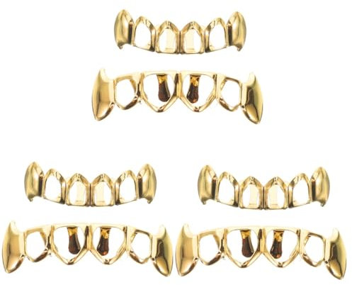 3 Sets Dekorative Hip Hop Plattierte Grills Grill Für Zähne Mundgrills Hip Pop Zubehör Für Zähne Cosplay Grillzähne