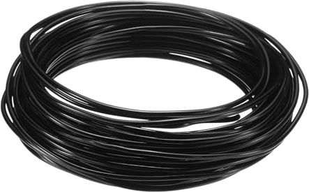 QUARKZMAN Alambre de Entrenamiento de Bonsái de Aluminio Anodizado de 2Mm/12 Gauge y 33 Pies de Longitud Alambre de Bonsái Flexible para Jardinería, Paisajismo, Plantación, Negro