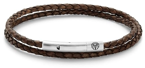 Lucleon by Trendhim Armband Herren | Collins 3 mm Wickelarmband aus Echtleder | Magnetverschluss | Dänisches Design | Stilvolles Accessoire für jeden Anlass