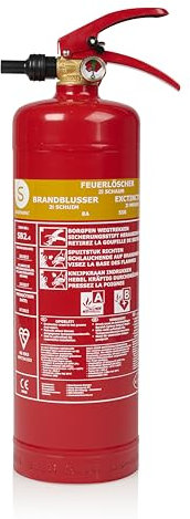 Smartwares Schaum-Feuerlöscher - 2 L - für AB-Brände - geeignet für Büros und Privathaushalte - inkl. Halterung - FEX-15226