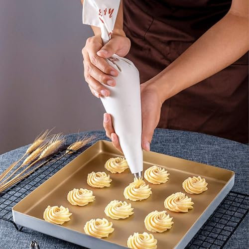 Tortiere per Dolci Sacchetti di glassa Sacchetti per decorazioni per torte Sacchetti spray in stoffa Set di decorazioni per dessert Sacchetti di glassa Sacchetti per tubazioni (A, One Size)