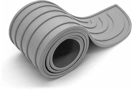 BQKCD Auto Ladekantenschutz Für Ford Ranger 2011-2022, Gummi Stoßstangenschutz Protektor Streifen Anti-Kratzer Kofferraum Zierabdeckung Autozubehör,90cm*7cm-D/Grey