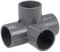 TA-VIGOR 10 accesorios de tubería de PVC de 32 mm, conectores de esquina en T de codo de 4 vías, juntas de empalme de tubería en T de 4 vías en ángulo recto para tuberías de agua de jardín y sistemas